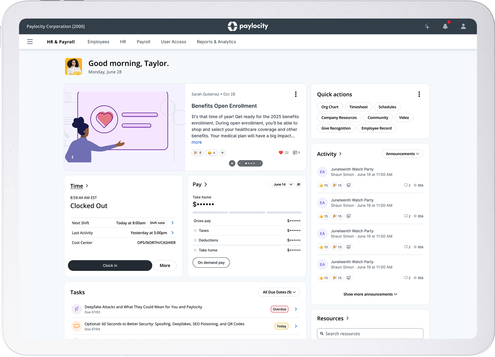 Laptop with screenshot of platform
