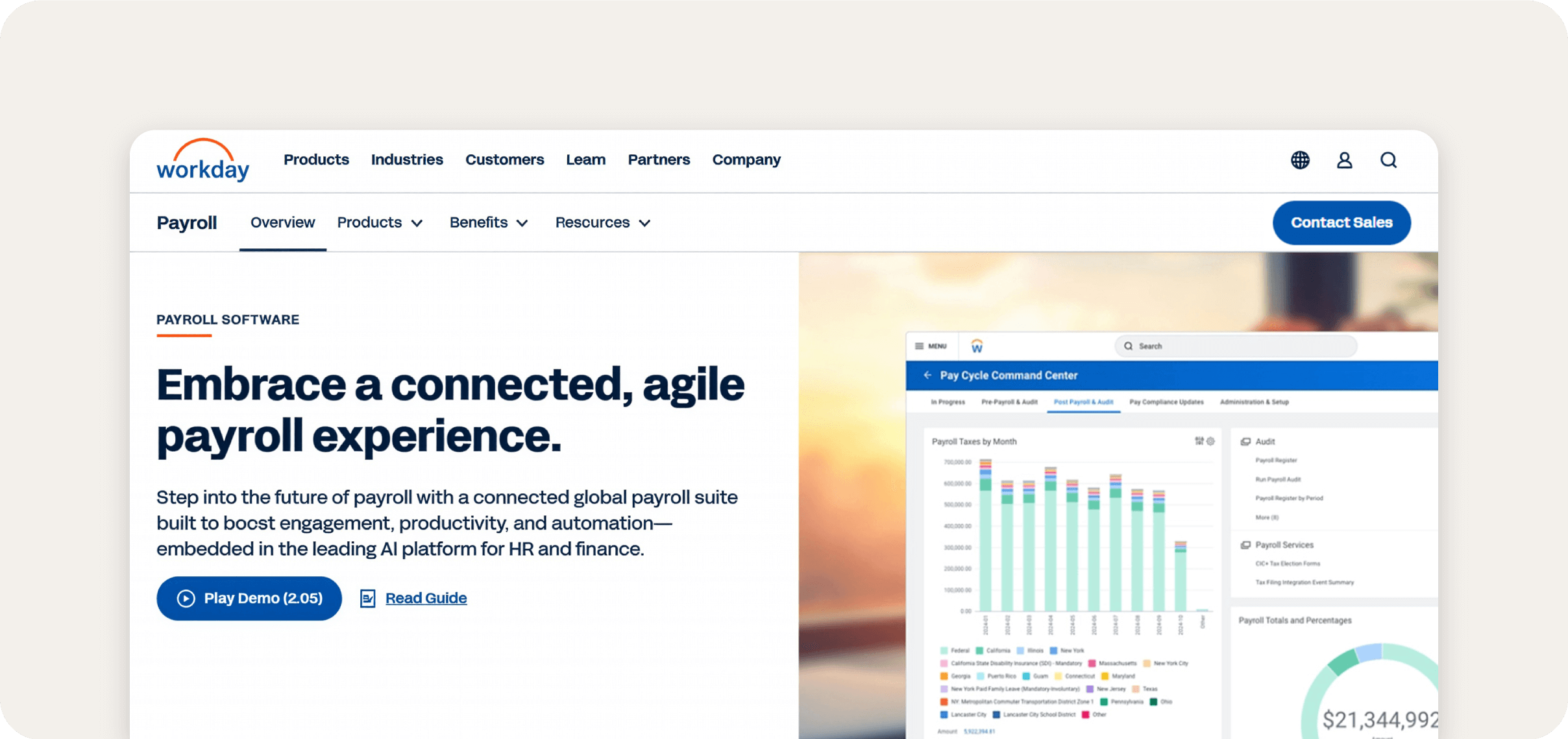 Workday website homepage.
